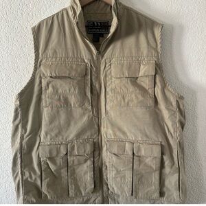 5.11 Tactical Utility Vest Men’s XL Tan Multi-Pocket Read Description